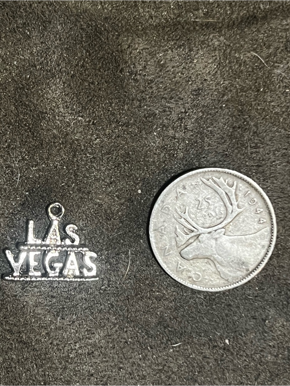 Vintage Las Vegas sterling silver Charm Pendant